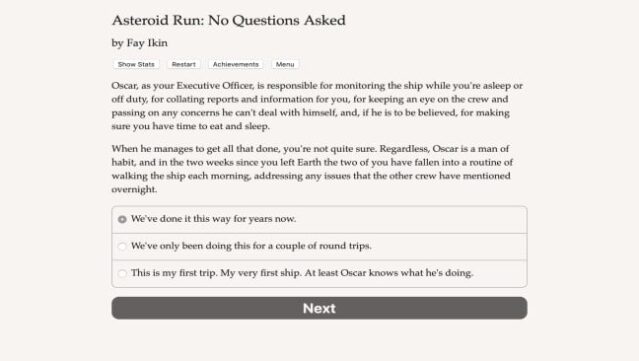 Asteroid Run: No Questions Asked Free Download