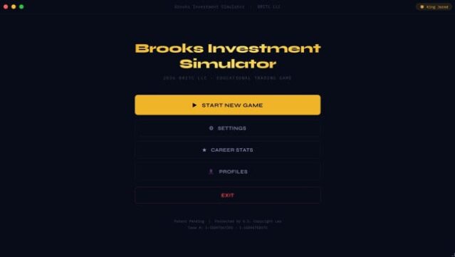 Brooks Investment Simulator Free Download