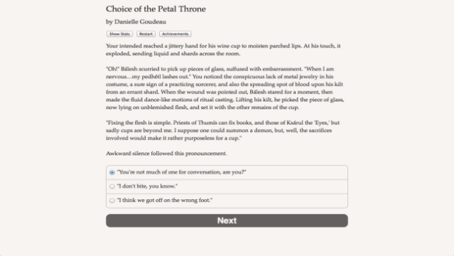 Choice Of The Petal Throne Free Download gameplay