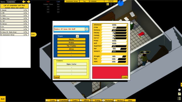 Comic Company Manager Free Download