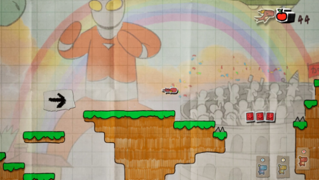 Doodle Adventure of Chameleon Gameplay Screenshot