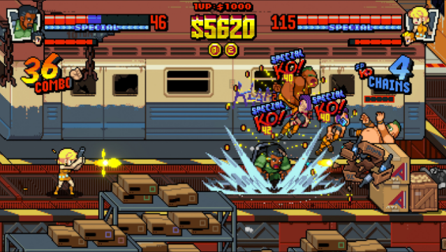 Double Dragon Gaiden: Rise of the Dragons Gameplay Screenshot