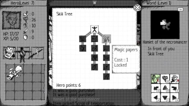 Drawngeon: Dungeons of Ink and Paper Free Download gameplay
