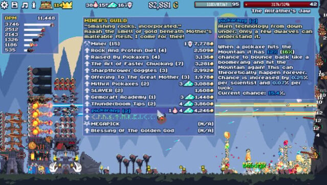 Dwarf Eats Mountain Free Download gameplay