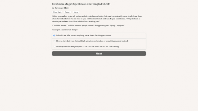 Freshman Magic: Spellbooks and Tangled Sheets Free Download gameplay