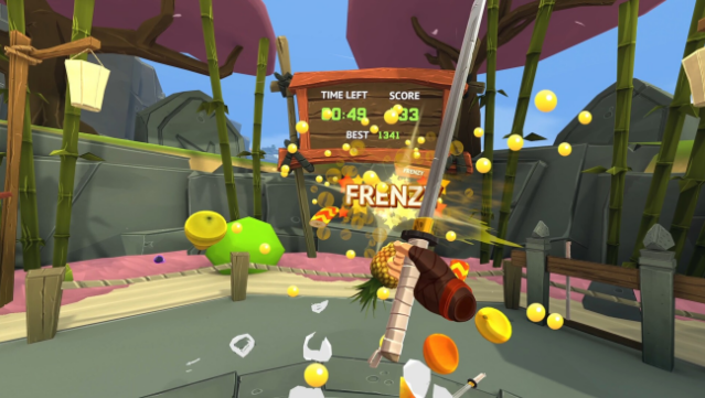 Fruit Ninja VR Gameplay Screenshot