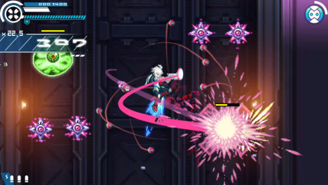 Gunvolt Chronicles: Luminous Avenger iX Gameplay Screenshot