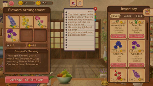 Hanako's Flower Shop Free Download gameplay
