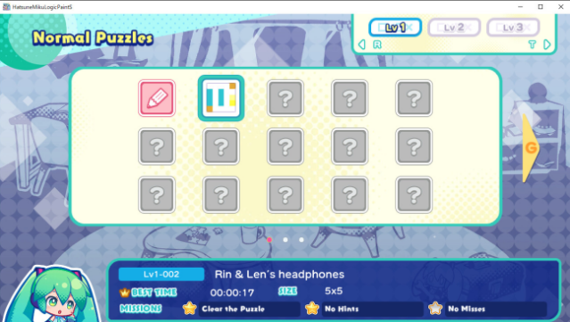 Hatsune Miku Logic Paint S Free Download gameplay