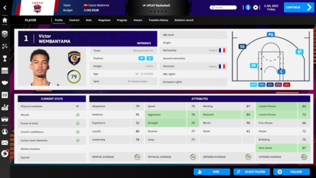 International Basketball Manager 23 Free Download gameplay