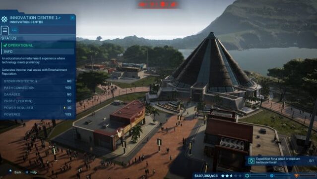 Jurassic World Evolution Gameplay Screenshot