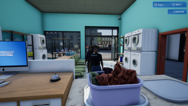 Laundromat Manager Simulator Free Download gameplay
