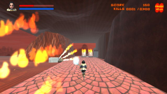 Marmargee Fighter Girl vs. Zombies & Monsters! Gameplay Screenshot