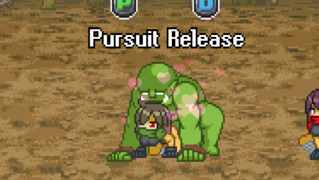 Monster Girl Conquest Records Battle Orc Gameplay Screenshot