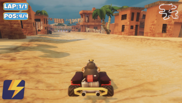 Moorhuhn Kart Gameplay Screenshot