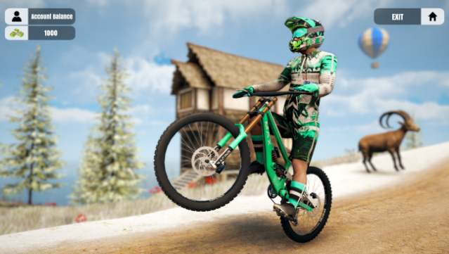 Mountain Bicycle Rider Simulator Gameplay Screenshot