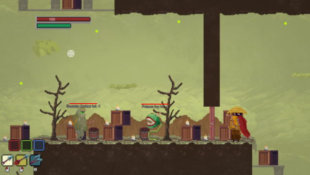 Mysterious Warrior Gameplay Screenshot