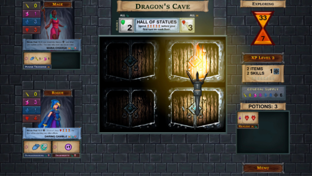 One Deck Dungeon Free Download gameplay
