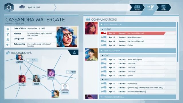 Orwell: Keeping An Eye On You Gameplay Screenshot