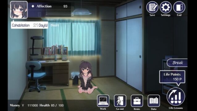 Raising a Happy NEET Gameplay Screenshot