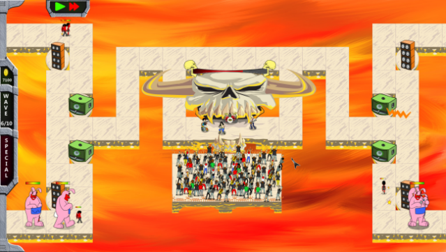 Rock ‘N’ Roll Defense Gameplay Screenshot