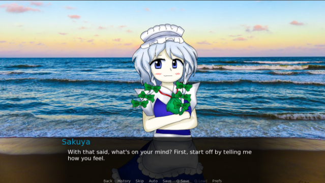 Sakuya Izayoi Gives You Advice and Dabs Gameplay Screenshot