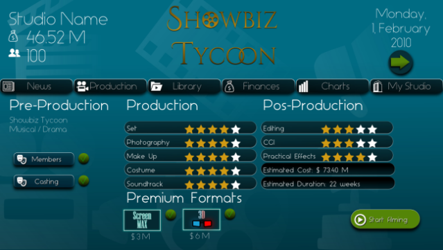 Showbiz Tycoon Free Download