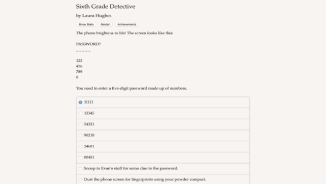 Sixth Grade Detective Free Download gameplay