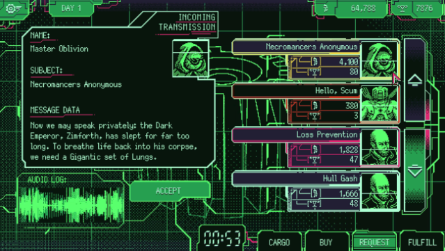 Space Warlord Organ Trading Simulator Free Download gameplay