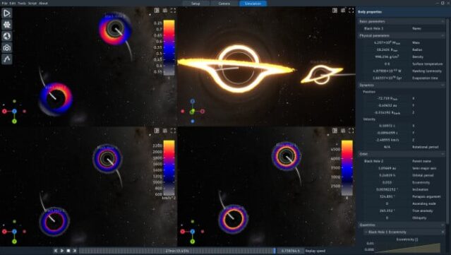 SpaceSim - Astrophysical Simulation Software Free Download gameplay