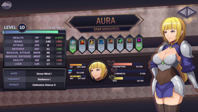 Star Knightess Aura Free Download gameplay