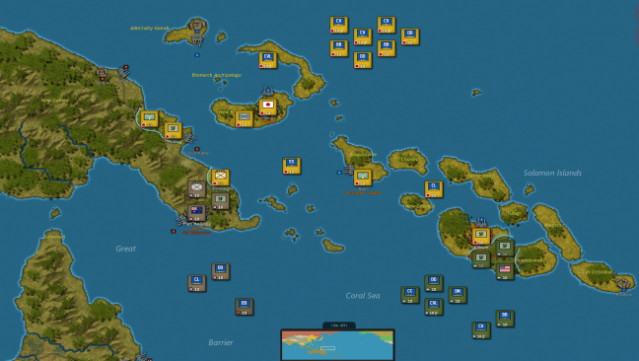 Strategic Command WWII: War in the Pacific Gameplay Screenshot