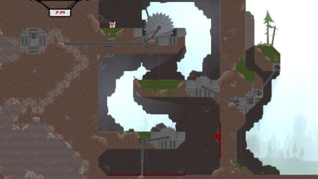 Super Meat Boy Gameplay Screenshot