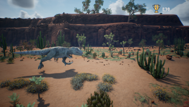 T-Rex Dinosaur Game Gameplay Screenshot