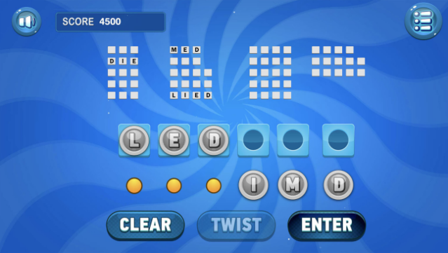 Text Twist Classic Free Download gameplay