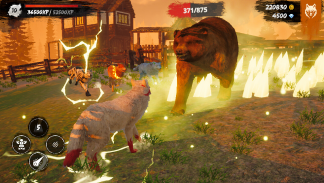 The Alpha Wolf Gameplay Screenshot