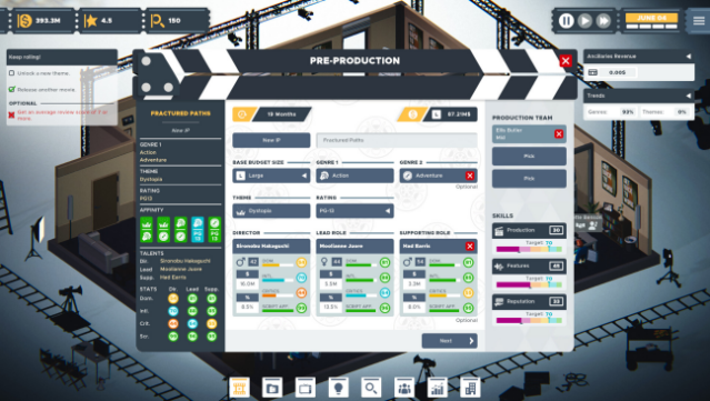 The Executive - Movie Industry Tycoon Free Download gameplay