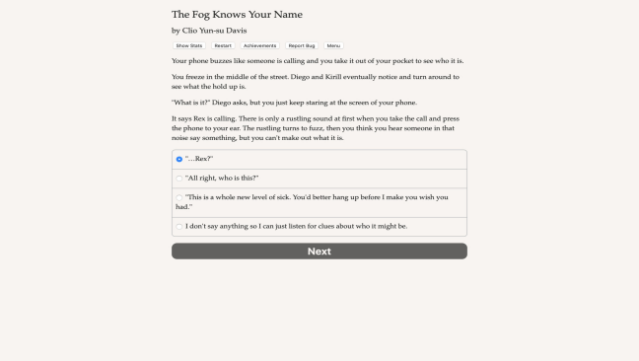 The Fog Knows Your Name Free Download gameplay
