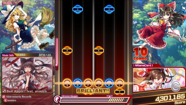 Touhou Danmaku Kagura Phantasia Lost Free Download gameplay