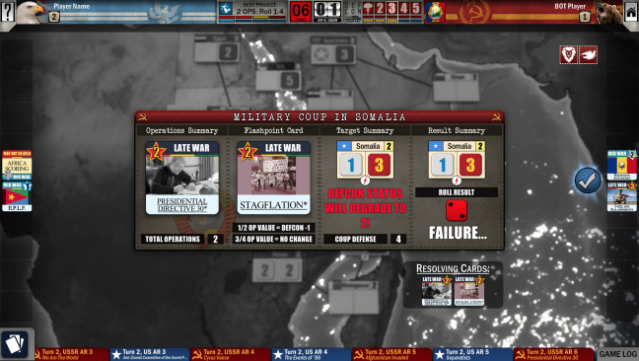 Twilight Struggle: Red Sea Gameplay Screenshot