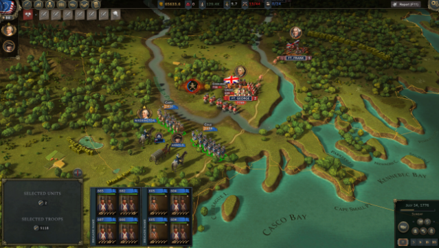 Ultimate General: American Revolution Gameplay Screenshot
