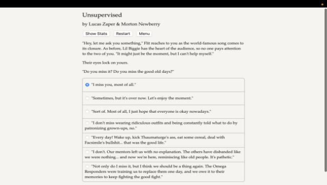 Unsupervised Free Download gameplay