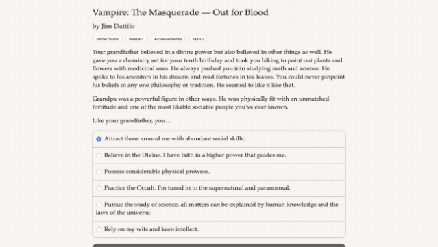 Vampire: The Masquerade — Out for Blood Free Download