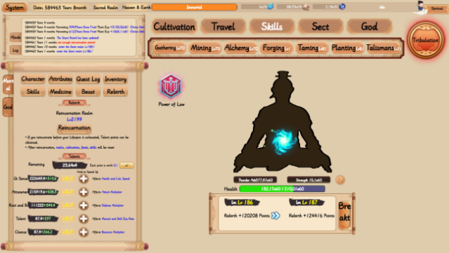 Xiuzhen Idle Gameplay Screenshot