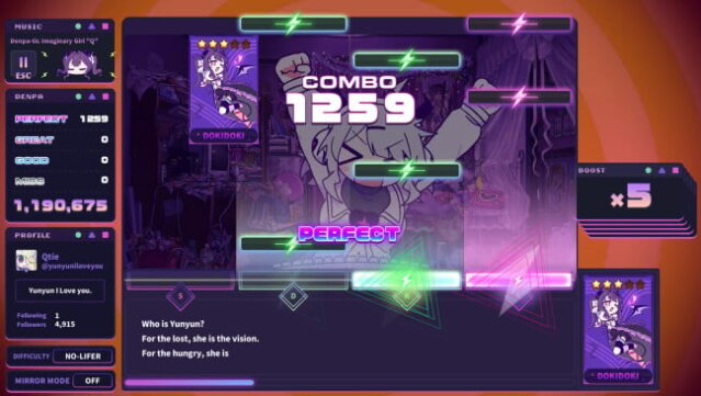 Yunyun Syndrome!? Rhythm Psychosis Free Download gameplay