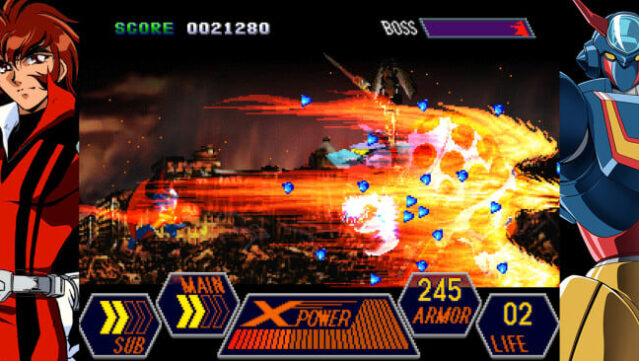 70s-style Robot Anime Geppy-X Gameplay Screenshot