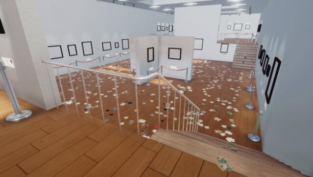 Cleaning Up The Puzzle Gallery Gameplay Screenshot