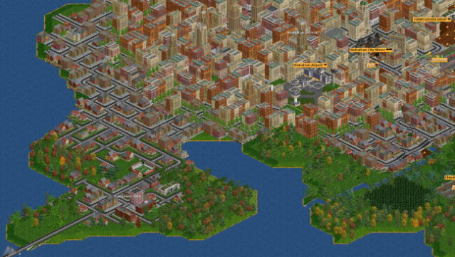 OpenTTD Gameplay Screenshot