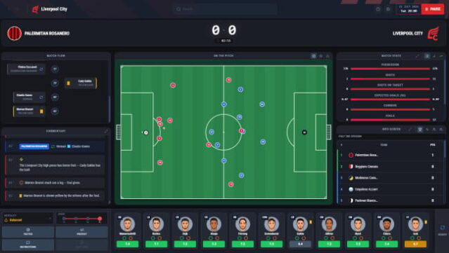 Pro Soccer Manager Gameplay Screenshot