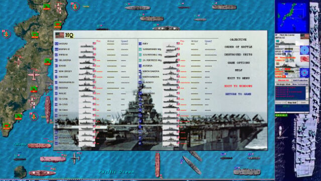 Battleships and Carriers – Pacific War Gameplay Screenshot